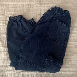 Free People navy blue cargo pants